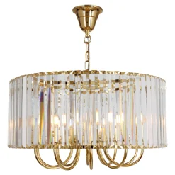 Online Zumaline Lampa wisząca glamour złota PARIS 60 cm