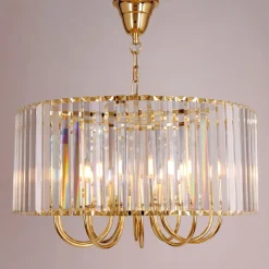 Online Zumaline Lampa wisząca glamour złota PARIS 60 cm