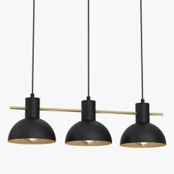 Luminex Lampy Wiszące^Lampa wisząca industrial czarno-złota ESTATE III
