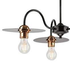 Sale inny Lampa wisząca industrialna czarna ALICE 3