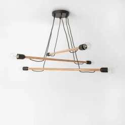 TK Tomasz Krywult Lampy Wiszące^Lampa wisząca jasne drewno HELIX VI WOOD
