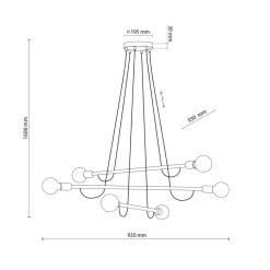 TK Tomasz Krywult Lampy Wiszące^Lampa wisząca jasne drewno HELIX VI WOOD