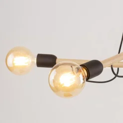 TK Tomasz Krywult Lampy Wiszące^Lampa wisząca jasne drewno HELIX IV WOOD