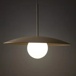 TK Tomasz Krywult Lampy Wiszące^Lampa wisząca jasnobrązowa SLATE SABIA GLASS