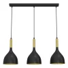 Luminex Lampy Wiszące^Lampa wisząca kielich czarno-złota NOAK III