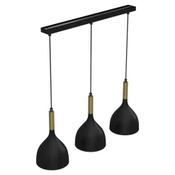 Luminex Lampy Wiszące^Lampa wisząca kielich czarno-złota NOAK III