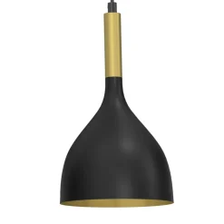 Luminex Lampy Wiszące^Lampa wisząca kielich czarno-złota NOAK III