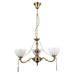 inny Lampa wisząca klasyczna 3 klosze złota BAXIO