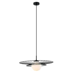 inny Lampy Wiszące^Lampa wisząca kula czarna ALISON