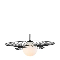 inny Lampy Wiszące^Lampa wisząca kula czarna ALISON