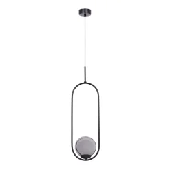 inny Lampy Wiszące^Lampa wisząca kula czarna DAVOS