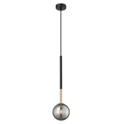 Hot Zumaline Lampa wisząca kula czarno-złota ARCTURUS