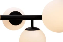 New domiluce Lampa wisząca kule czarna MEFISTO 8