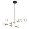 inny Lampy Wiszące^Lampa wisząca kule czarno-złota MARINO 6