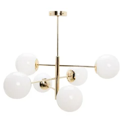 domiluce Lampy Wiszące^Lampa wisząca kule 6-punktowa złota AURORA
