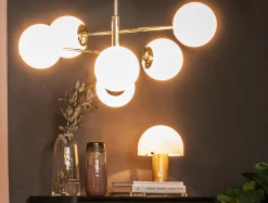 domiluce Lampy Wiszące^Lampa wisząca kule 6-punktowa złota AURORA
