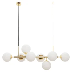 domiluce Lampy Wiszące^Lampa wisząca kule złota MEFISTO 8