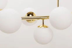 domiluce Lampy Wiszące^Lampa wisząca kule złota MEFISTO 8