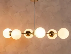 domiluce Lampy Wiszące^Lampa wisząca kule złota MEFISTO 6