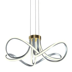 Online Zumaline Lampa wisząca LED ABRO czarno-szaro-złota