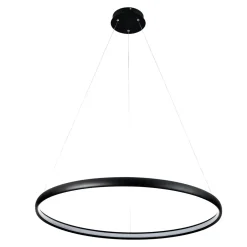 Hot Zumaline Lampa wisząca LED czarna CARLO 80 cm