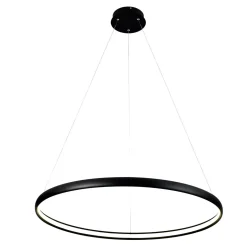 Hot Zumaline Lampa wisząca LED czarna CARLO 80 cm