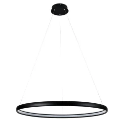 Hot Zumaline Lampa wisząca LED czarna CARLO 80 cm
