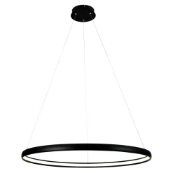Hot Zumaline Lampa wisząca LED czarna CARLO 80 cm