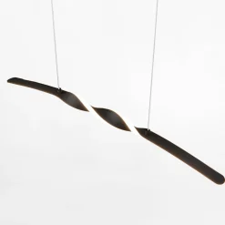 inny Lampy Wiszące^Lampa wisząca LED czarna GINKO