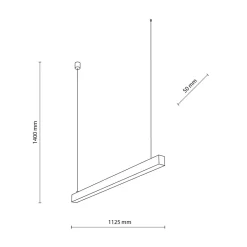 TK Tomasz Krywult Lampy Wiszące^Lampa wisząca LED czarna LUXE