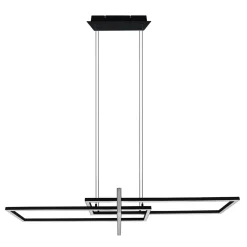 Lampy Wiszące^Lampa wisząca LED czarna SALINAS
