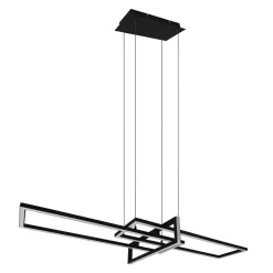 Lampy Wiszące^Lampa wisząca LED czarna SALINAS