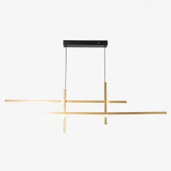 Zumaline Lampy Wiszące^Lampa wisząca LED EDGE czarno-złota