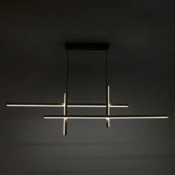 Zumaline Lampy Wiszące^Lampa wisząca LED EDGE czarno-złota