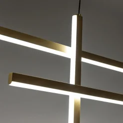 Zumaline Lampy Wiszące^Lampa wisząca LED EDGE czarno-złota
