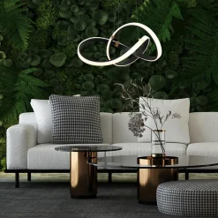 Online Zumaline Lampa wisząca LED INDIGO czarno-złota