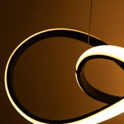 Online Zumaline Lampa wisząca LED INDIGO czarno-złota