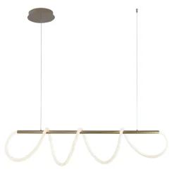 Zumaline Lampy Wiszące^Lampa wisząca LED listwa złota BALBO