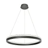 Hot Zumaline Lampa wisząca LED pierścieniowa czarna REGI 60 cm