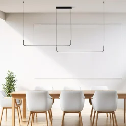 Best Zumaline Lampa wisząca LED RIKE czarna