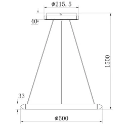 Online Zumaline Lampa wisząca LED SAGA aluminium