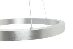 Discount Zumaline Lampa wisząca LED srebrna CARLO 40 cm