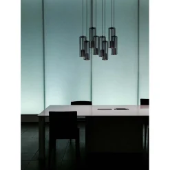inny Lampy Wiszące^Lampa wisząca listwa czarna FALCON 8