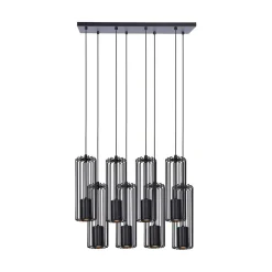 inny Lampy Wiszące^Lampa wisząca listwa czarna FALCON 8