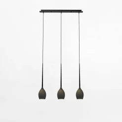 Zumaline Lampy Wiszące^Lampa wisząca listwa czarna FIORE III