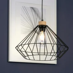 Spot - Light Lampy Wiszące^Lampa wisząca loftowa czarna OGLIO I 40 cm