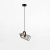 Best inny Lampa wisząca loftowa czarna ANTOIN