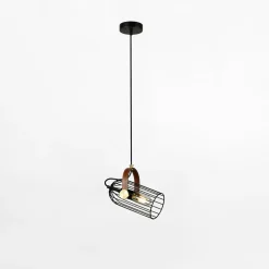 Best inny Lampa wisząca loftowa czarna ANTOIN