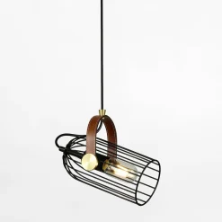 Best inny Lampa wisząca loftowa czarna ANTOIN