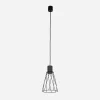 TK Tomasz Krywult Lampa wisząca loftowa MODESTO BLACK I fi 16 cm